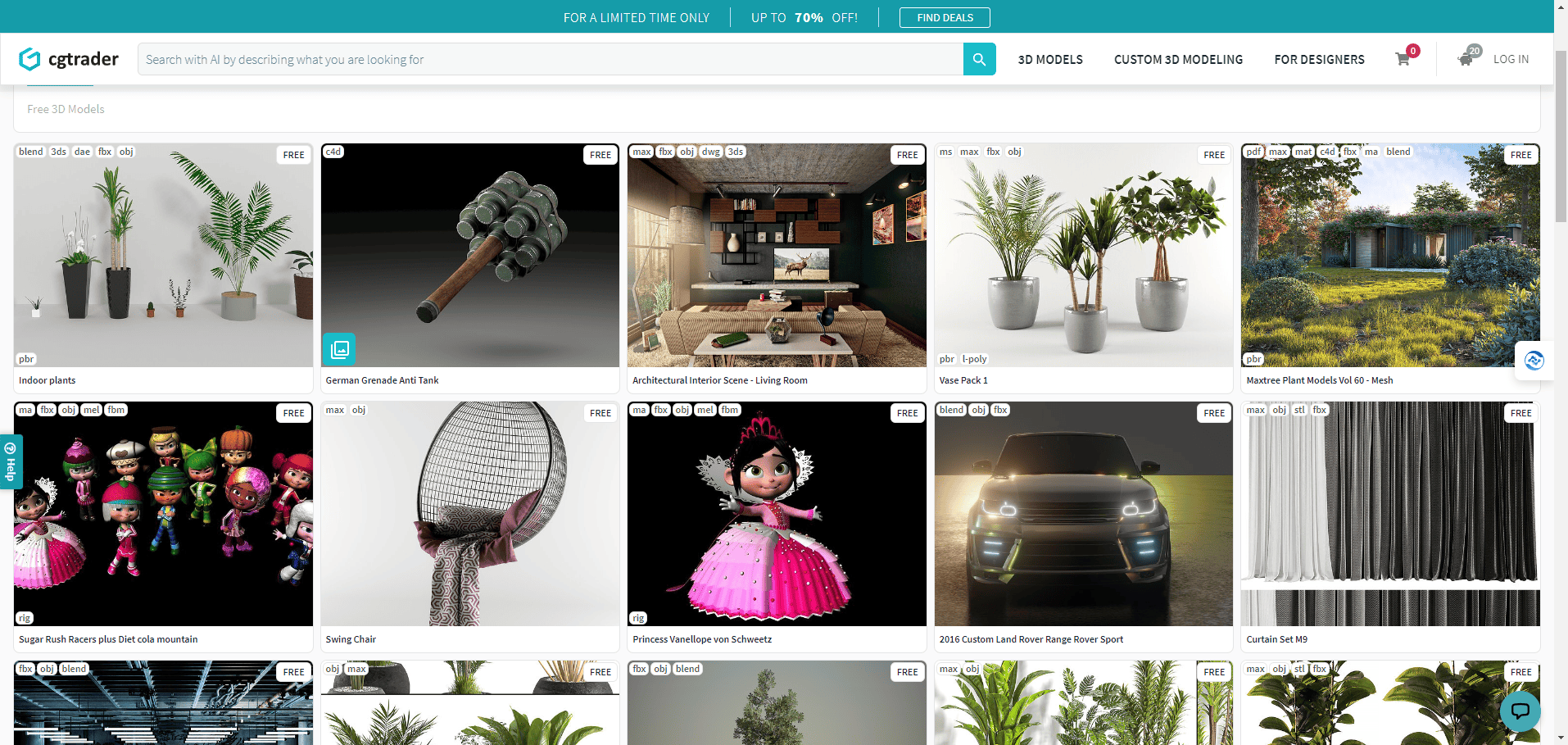 cgtrader - 专业的3D模型下载网站 cgtrader