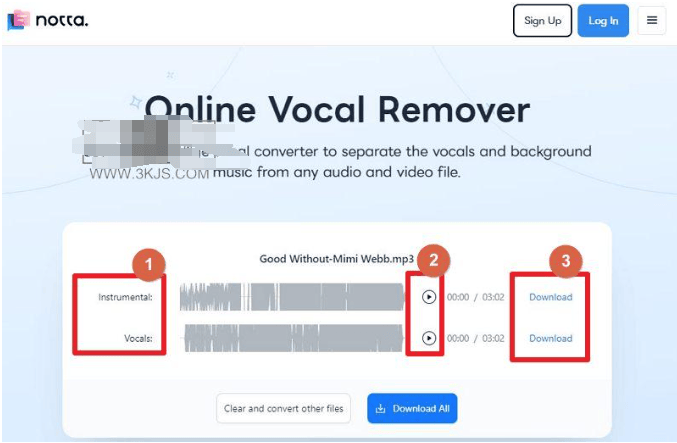 Online Vocal Remover
