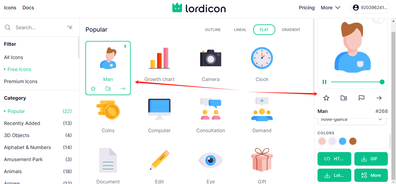 lordicon的免费动画图标下载教程 lordicon