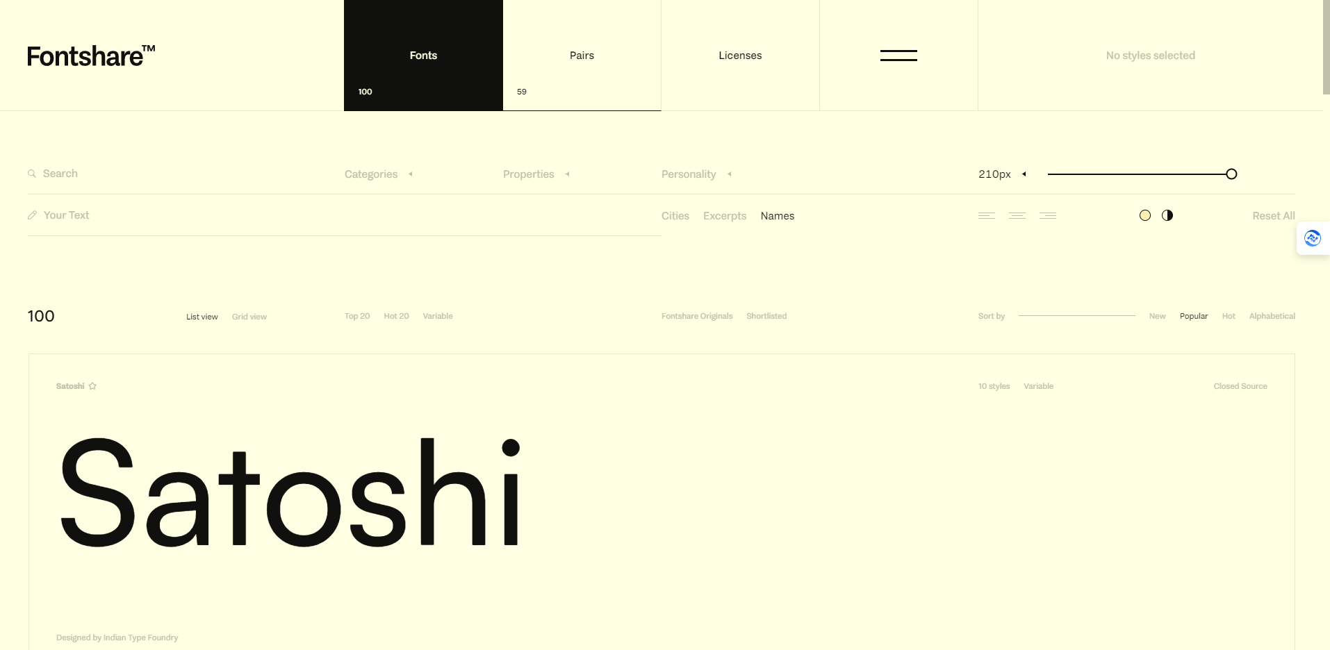 Fontshare - 免费英文字体下载网站 Fontshare – 免费英文字体下载网站