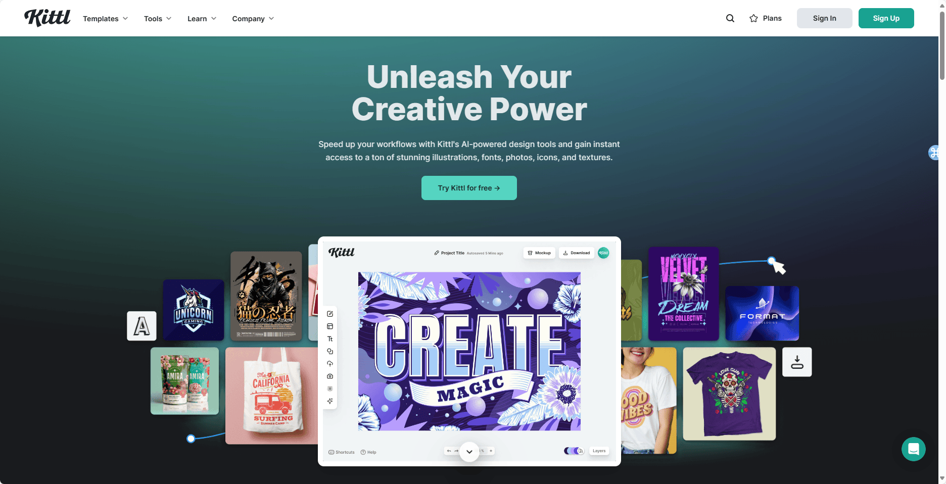 Kittl - 在线的AI设计工具,让设计更快、更简单! Kittl