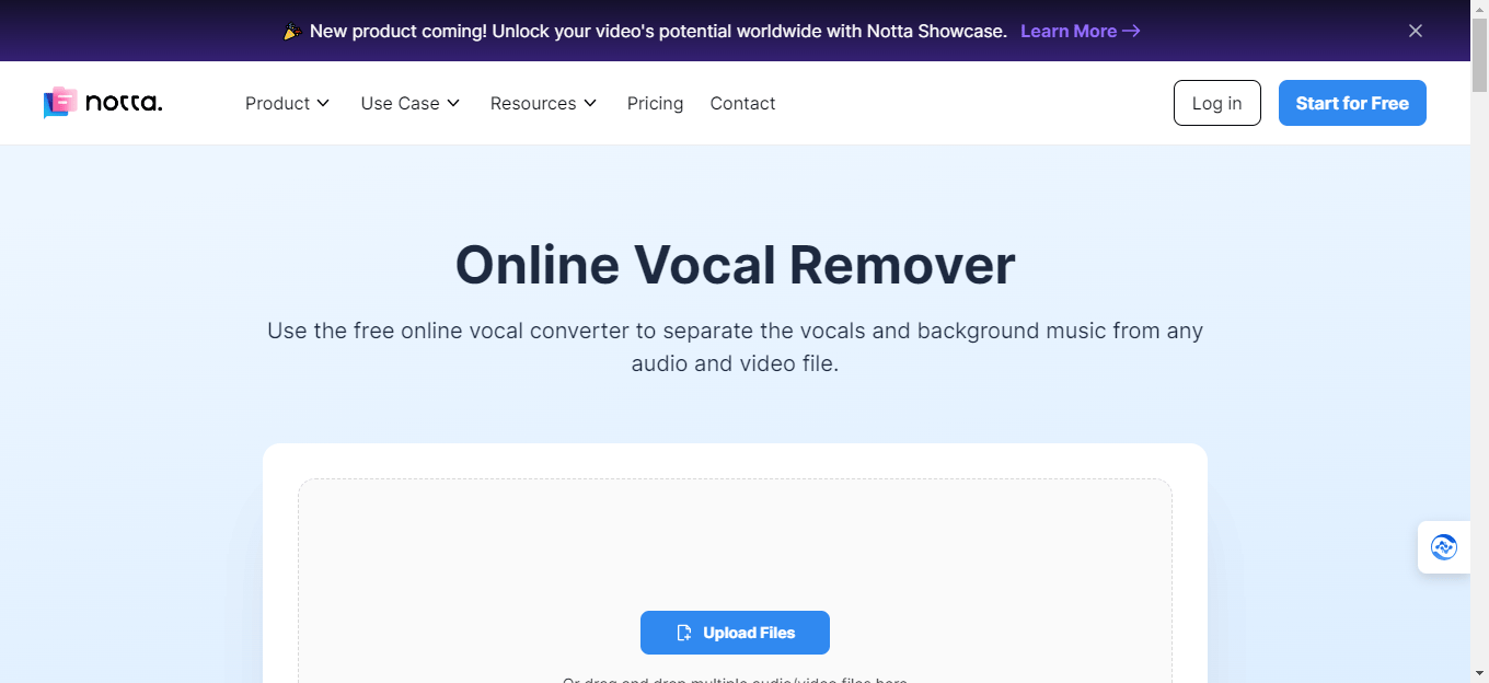Online Vocal Remover - 免费在线人声和背景音乐分离工具 Online Vocal Remover