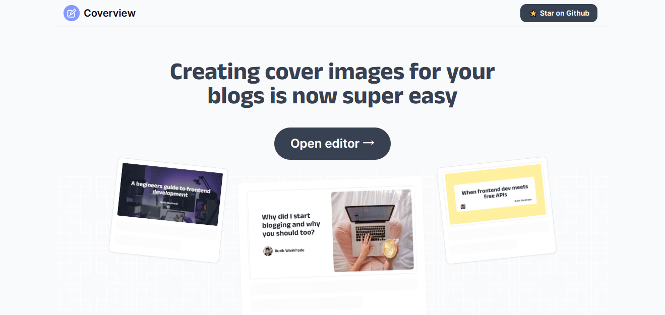 CoverView - 免费文章封面图生成工具 CoverView