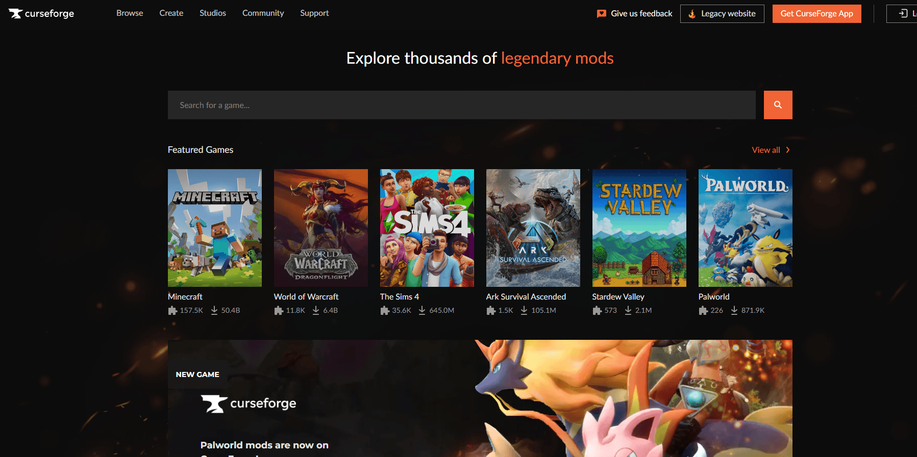 curseforge - 全球最大的游戏mod资源下载网站 curseforge
