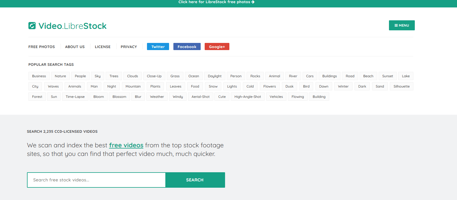 Video.LibreStock - 免费视频素材搜索引擎 Video.LibreStock – 免费视频素材搜索引擎