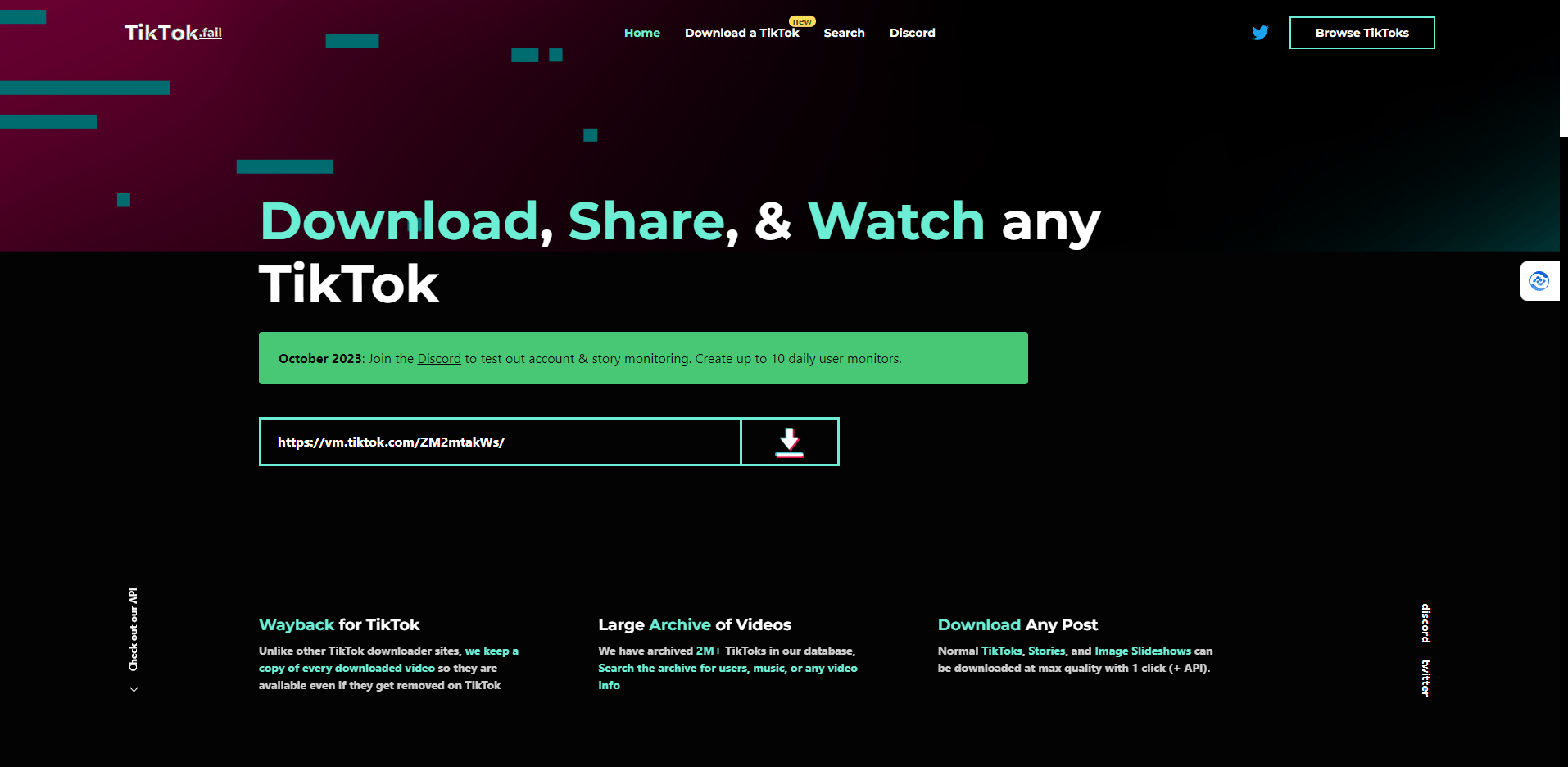Tik.fail – tiktok视频下载以及tiktok视频镜像站 Tik.fail – tiktok视频下载以及tiktok视频镜像站