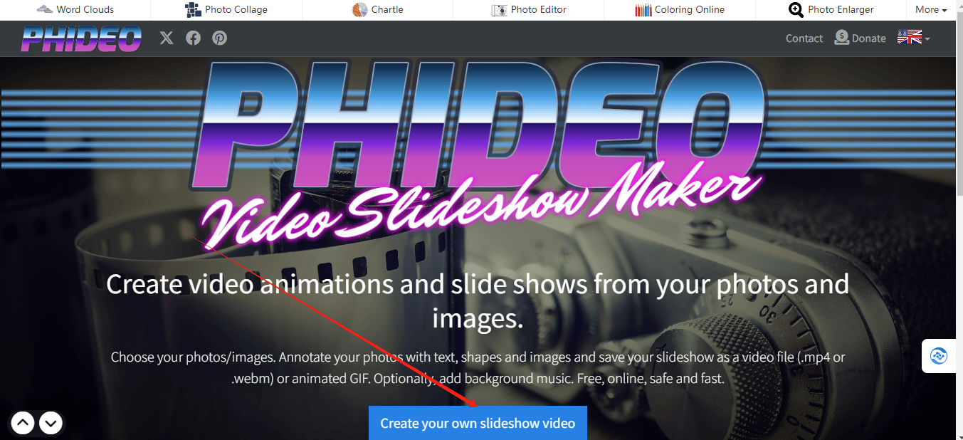 Phideo - 免费的在线视频制作工具使用教程 Phideo