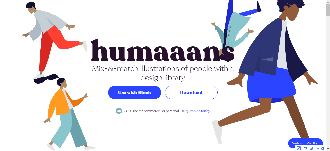 Humaaans - 免费插画人物素材下载网站 Humaaans – 免费插画人物素材下载网站
