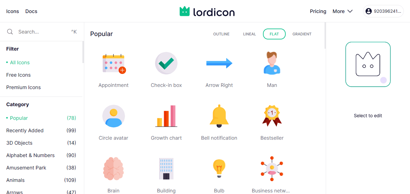 lordicon的免费动画图标下载教程 lordicon