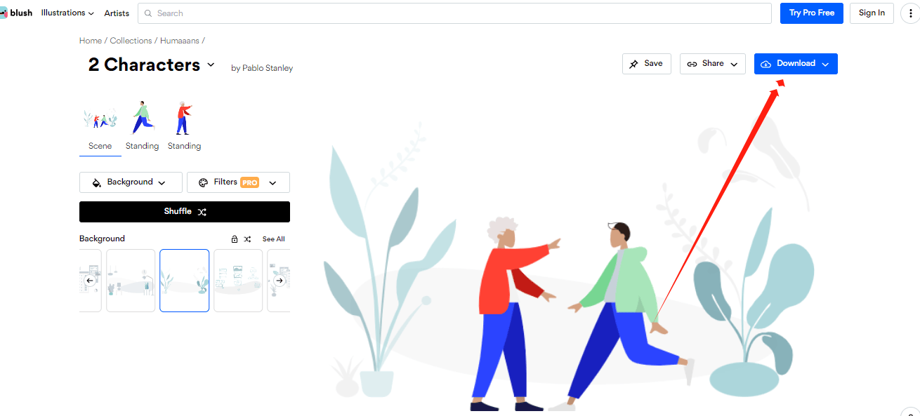 Humaaans - 免费插画人物素材下载网站 Humaaans – 免费插画人物素材下载网站