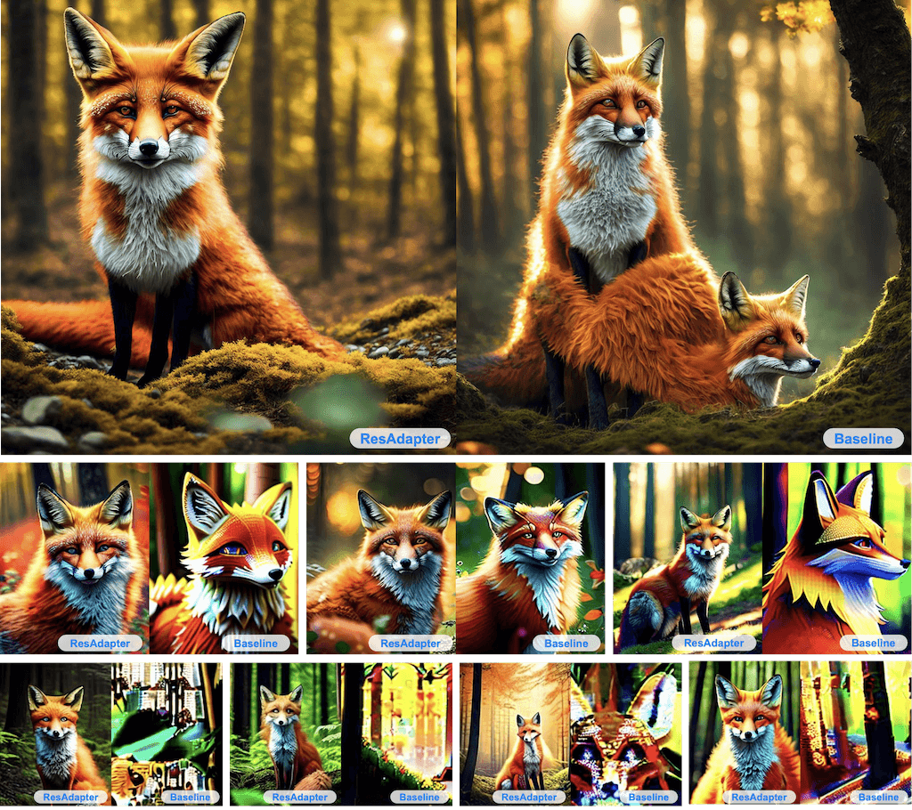 ResAdapter-字节跳动推出的AI图像分辨率适配器插图 ResAdapter-字节跳动推出的AI图像分辨率适配器