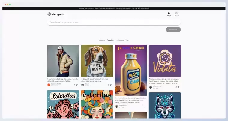 Ideogram:轻松搞定文字、数字类LOGO的AI绘画新星,无需魔法免费使用插图 Ideogram:轻松搞定文字、数字类LOGO的AI绘画新星,无需魔法免费使用
