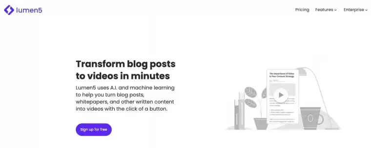 Lumen5: AI 视频生成器插图 Lumen5: AI 视频生成器