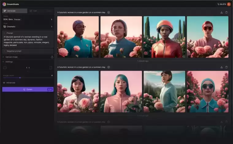 DreamStudio-Stable Diffusion官方绘画工具插图 DreamStudio-Stable Diffusion官方绘画工具