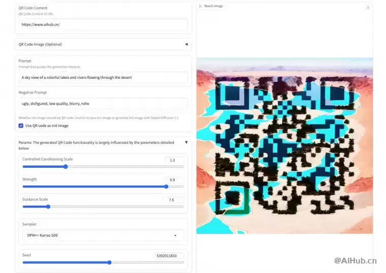 AI艺术二维码生成器插图 AI艺术二维码生成器