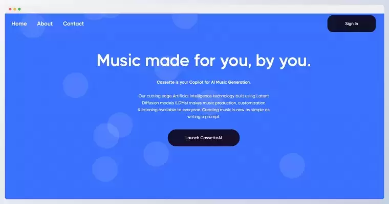 CassetteAI-人工智能音乐生成平台插图 CassetteAI-人工智能音乐生成平台