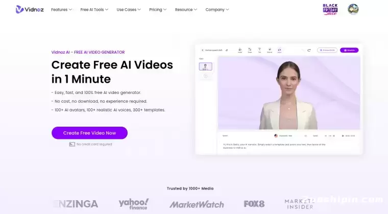 Vidnoz AI:免费在线AI视频生成器插图 Vidnoz AI:免费在线AI视频生成器
