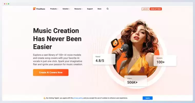 FineShare Singify-免费在线AI歌曲生成器插图