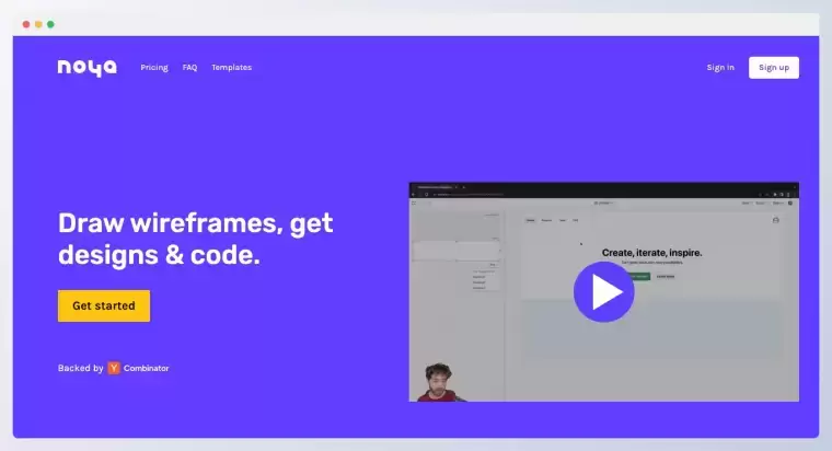 Noya-将你的线框图自动转换为设计图和代码插图