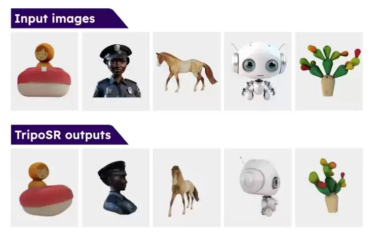 TripoSR - 单张图片快速生成高质量3D模型插图 TripoSR - 单张图片快速生成高质量3D模型