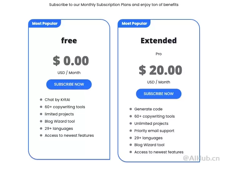 KritAI-代码和内容生成工具插图